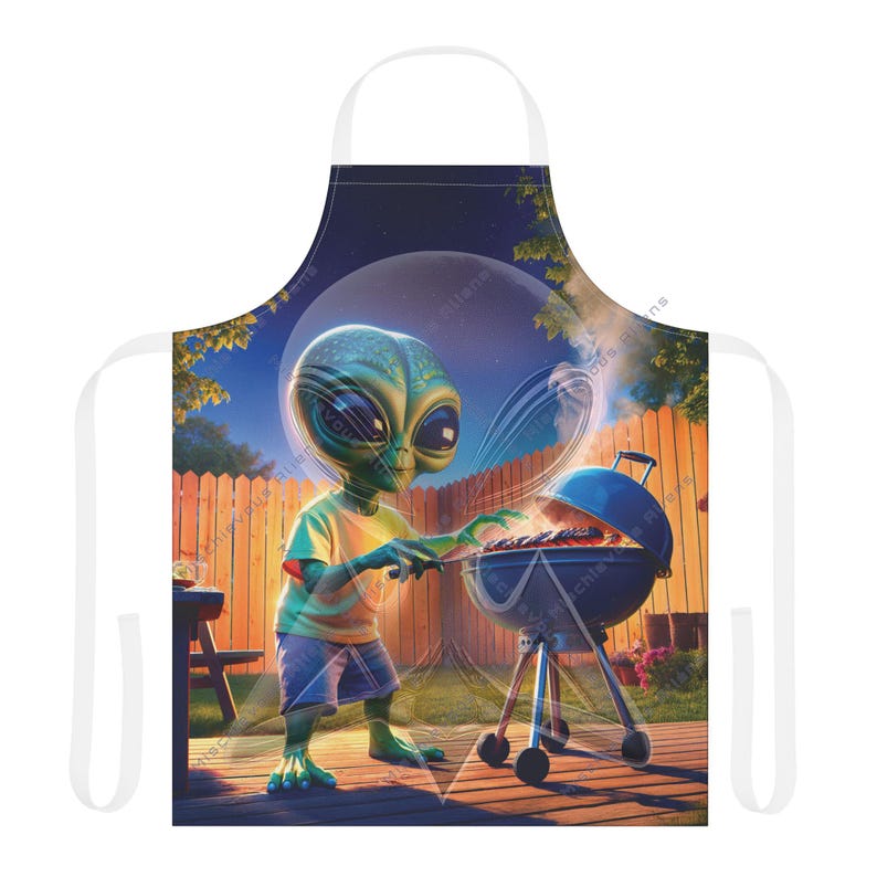 Alien grilling apron