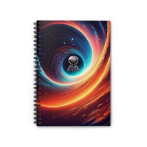 Abstract Space Art Alien Spiral Notebook