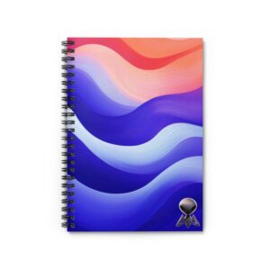 Abstract Line Art Alien Spiral Notebook