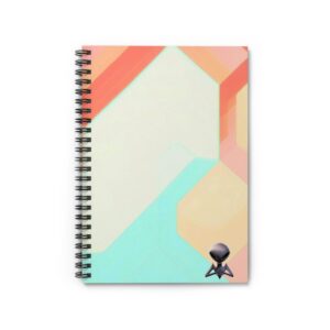 Geometric Alien Spiral Notebook
