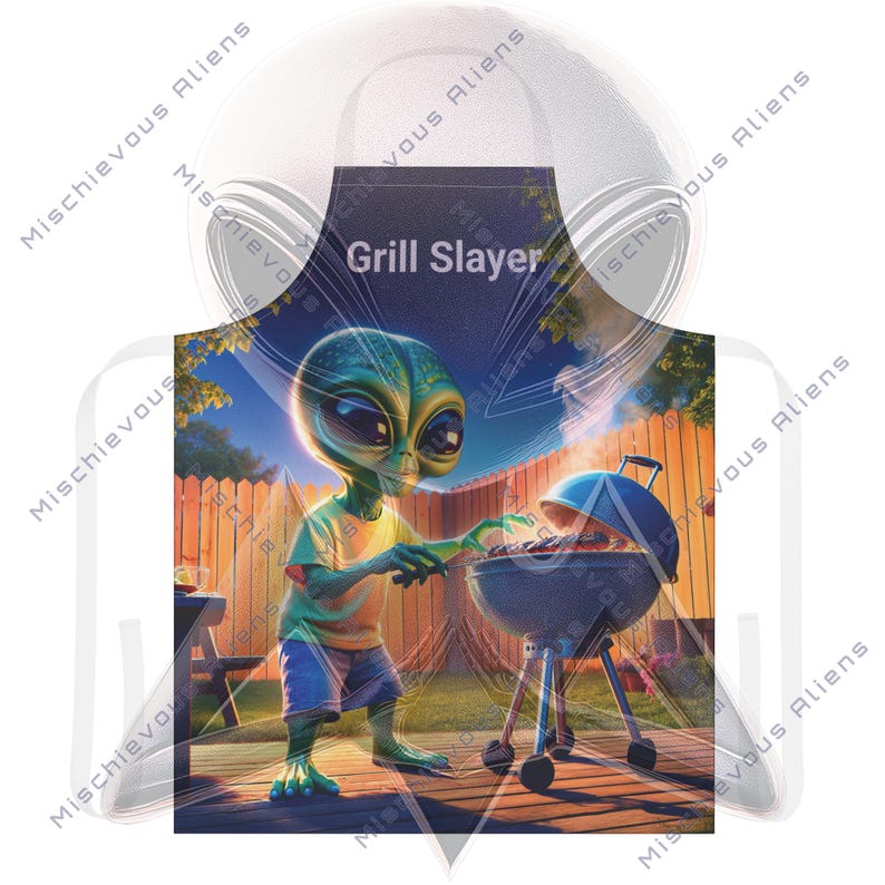 Personalized Alien Grilling Apron