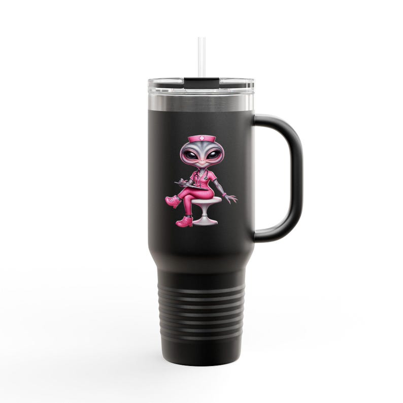 Alien Nurse Insulated Travel Mug — 40oz